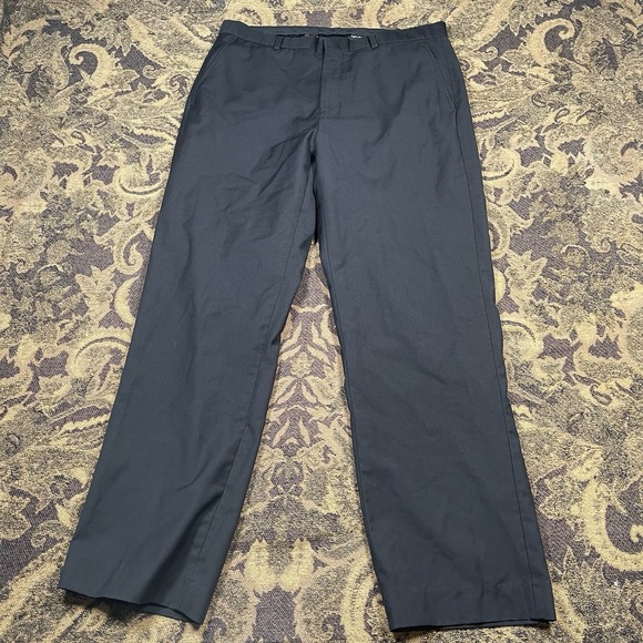 Calvin Klein Black Dress Pants Mens Size 32x29 Rayon Blend - Picture 1 of 10